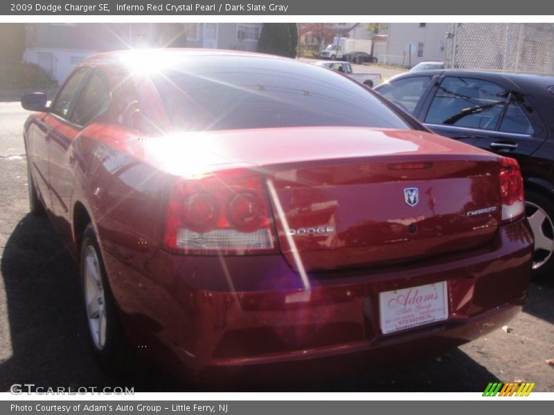 Inferno Red Crystal Pearl / Dark Slate Gray 2009 Dodge Charger SE