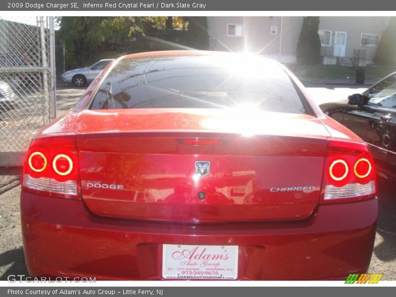 Inferno Red Crystal Pearl / Dark Slate Gray 2009 Dodge Charger SE