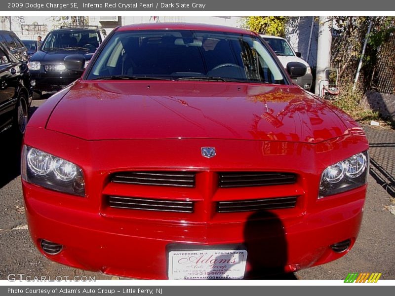 Inferno Red Crystal Pearl / Dark Slate Gray 2009 Dodge Charger SE