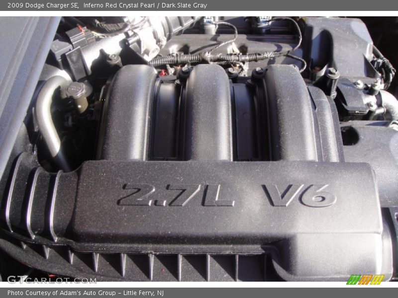 Inferno Red Crystal Pearl / Dark Slate Gray 2009 Dodge Charger SE