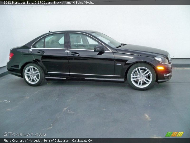 Black / Almond Beige/Mocha 2012 Mercedes-Benz C 250 Sport
