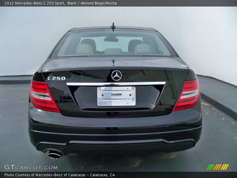 Black / Almond Beige/Mocha 2012 Mercedes-Benz C 250 Sport
