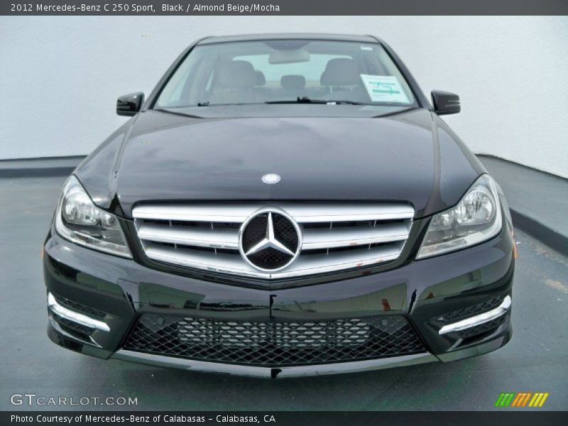 Black / Almond Beige/Mocha 2012 Mercedes-Benz C 250 Sport