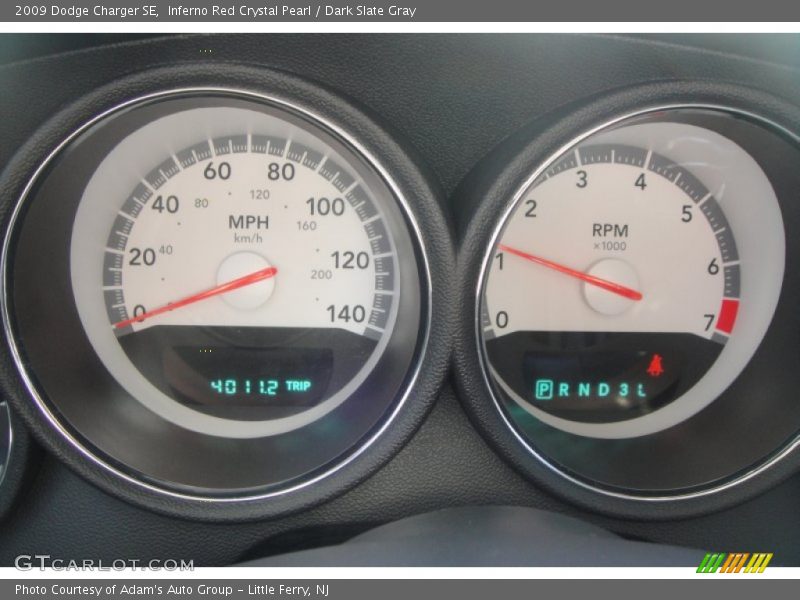 Inferno Red Crystal Pearl / Dark Slate Gray 2009 Dodge Charger SE