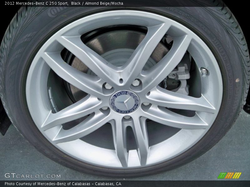 Black / Almond Beige/Mocha 2012 Mercedes-Benz C 250 Sport