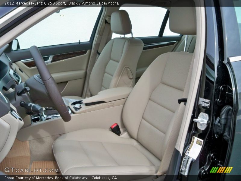 Black / Almond Beige/Mocha 2012 Mercedes-Benz C 250 Sport