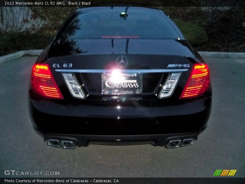 Black / Black 2012 Mercedes-Benz CL 63 AMG