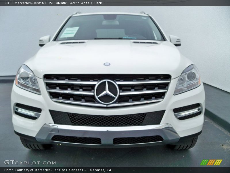 Arctic White / Black 2012 Mercedes-Benz ML 350 4Matic