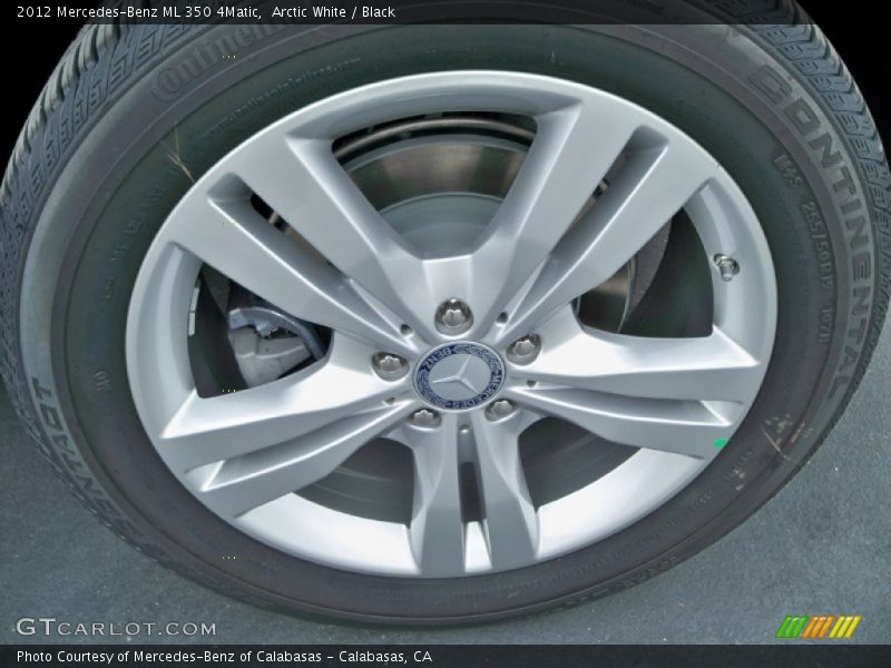 Arctic White / Black 2012 Mercedes-Benz ML 350 4Matic