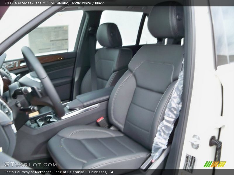 Arctic White / Black 2012 Mercedes-Benz ML 350 4Matic