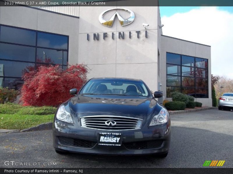 Obsidian Black / Graphite 2010 Infiniti G 37 x AWD Coupe