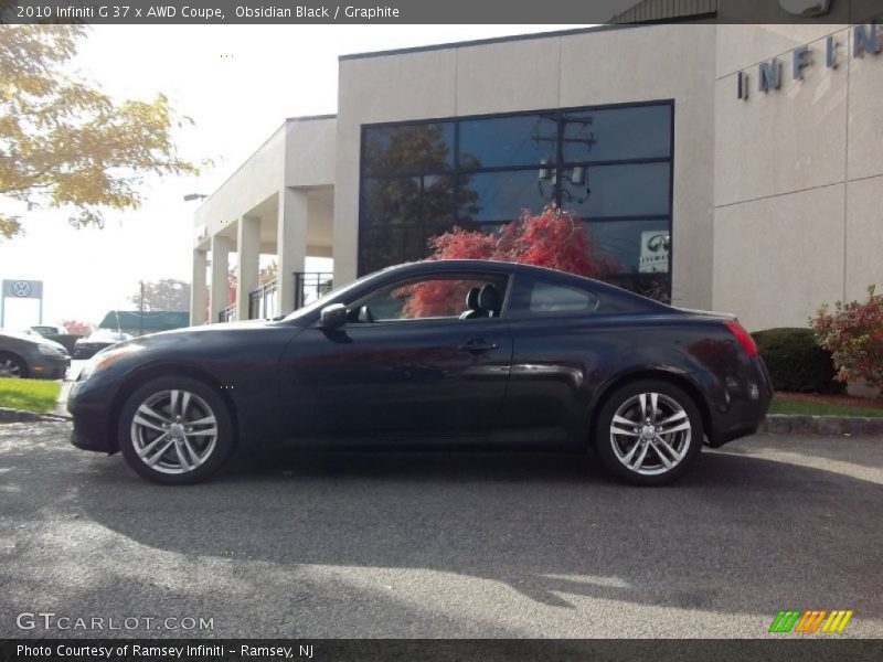Obsidian Black / Graphite 2010 Infiniti G 37 x AWD Coupe