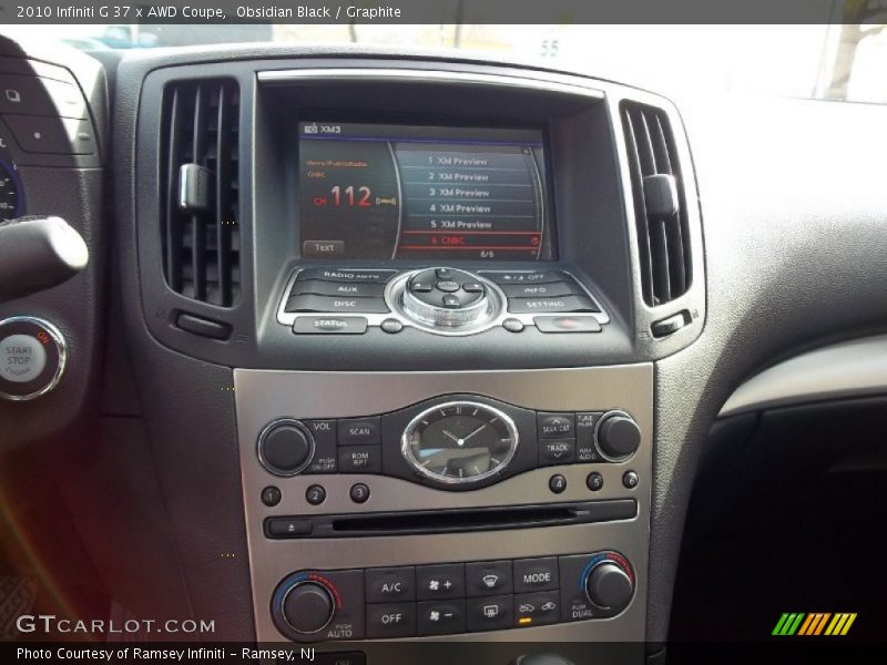Obsidian Black / Graphite 2010 Infiniti G 37 x AWD Coupe
