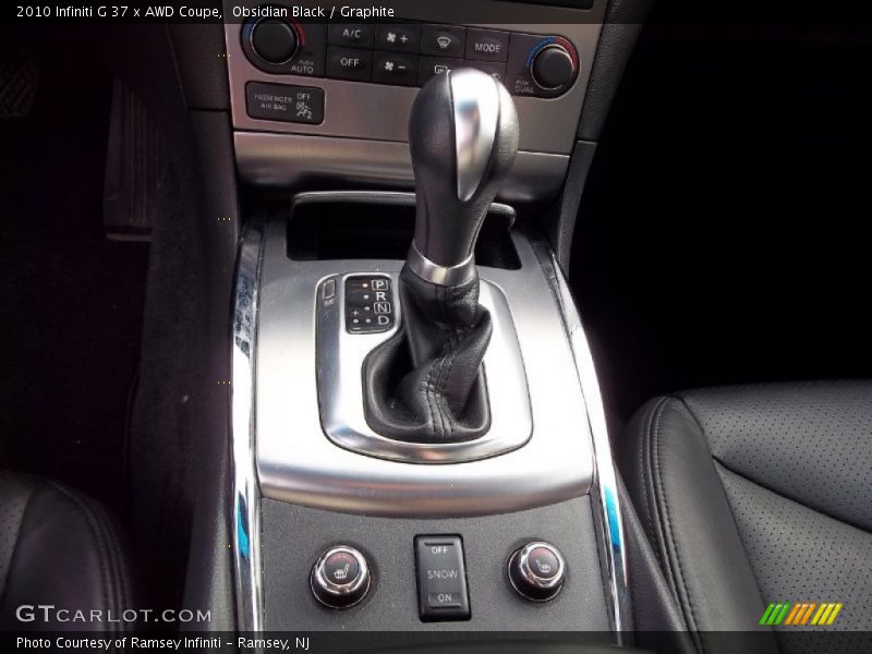  2010 G 37 x AWD Coupe 7 Speed ASC Automatic Shifter