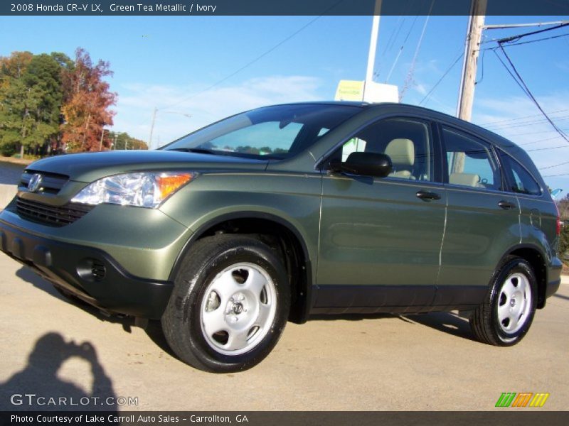 Green Tea Metallic / Ivory 2008 Honda CR-V LX