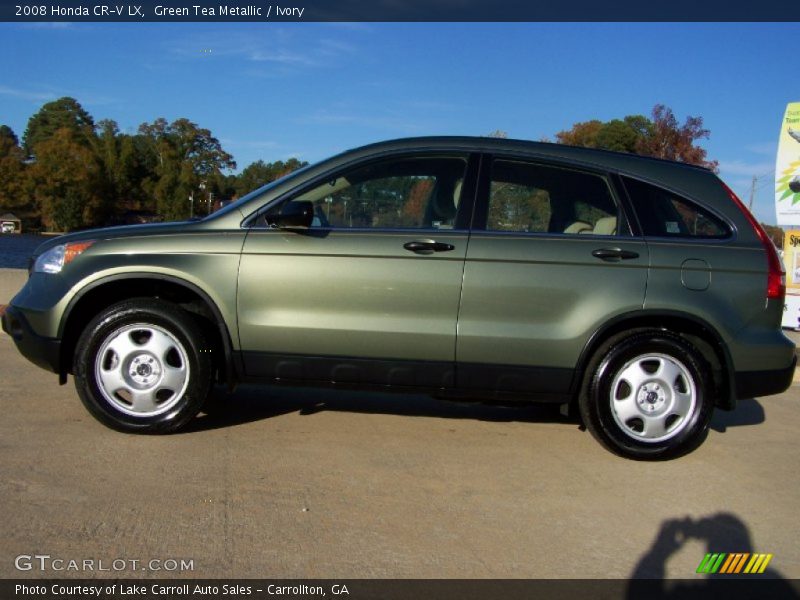 Green Tea Metallic / Ivory 2008 Honda CR-V LX