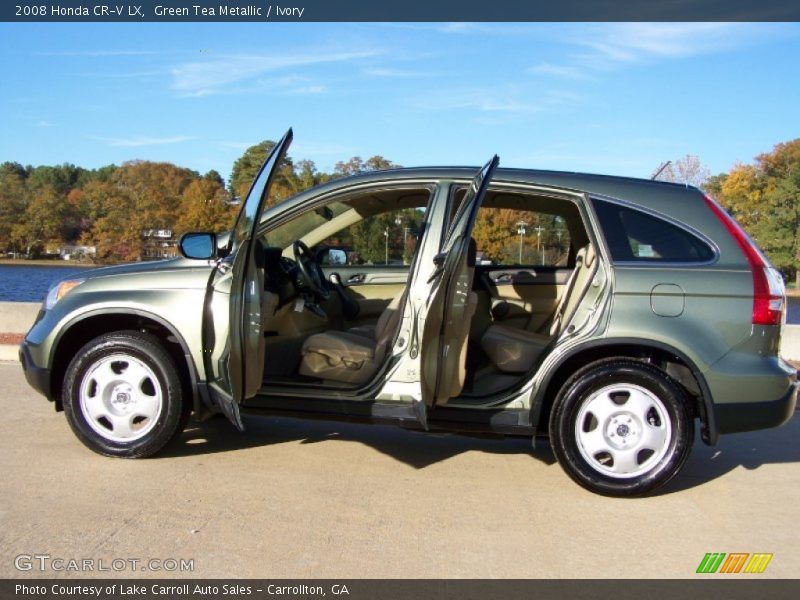 Green Tea Metallic / Ivory 2008 Honda CR-V LX