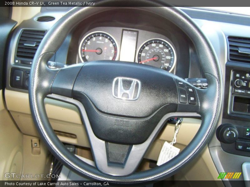 Green Tea Metallic / Ivory 2008 Honda CR-V LX