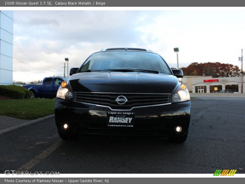 Galaxy Black Metallic / Beige 2008 Nissan Quest 3.5 SE