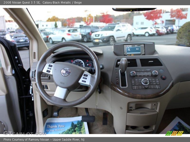 Galaxy Black Metallic / Beige 2008 Nissan Quest 3.5 SE