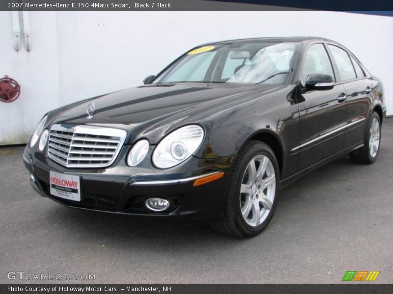 Black / Black 2007 Mercedes-Benz E 350 4Matic Sedan