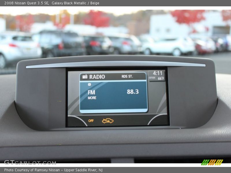 Galaxy Black Metallic / Beige 2008 Nissan Quest 3.5 SE