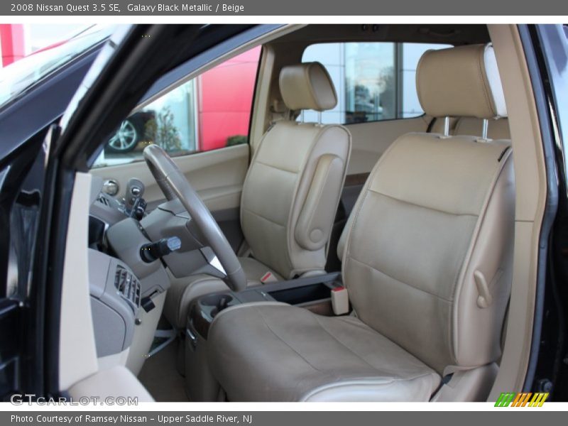 Galaxy Black Metallic / Beige 2008 Nissan Quest 3.5 SE