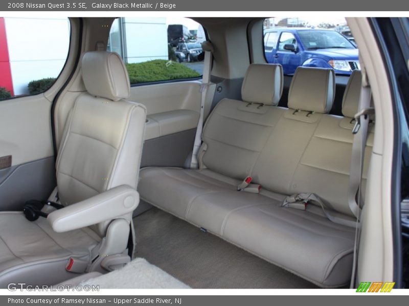 Galaxy Black Metallic / Beige 2008 Nissan Quest 3.5 SE