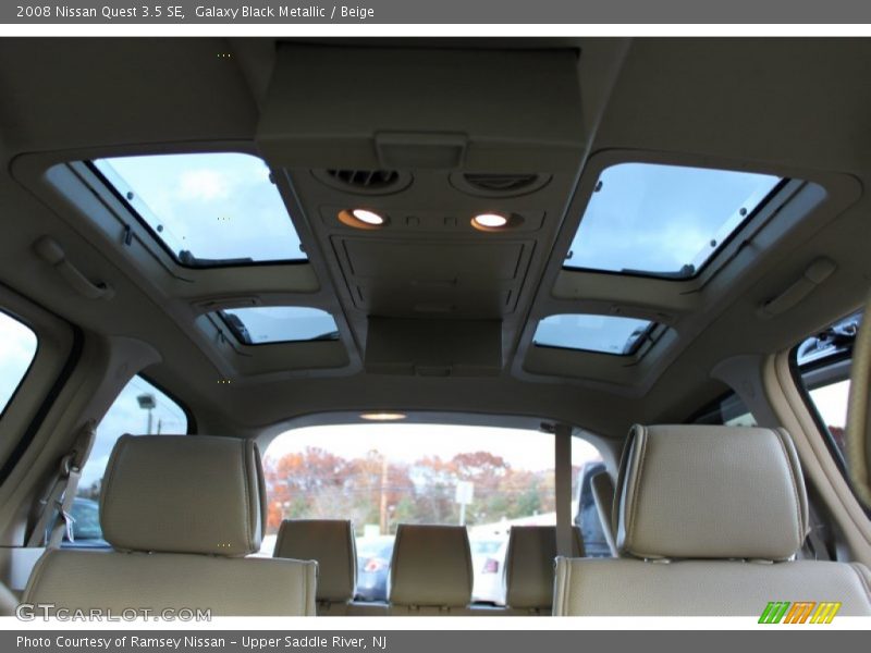 Galaxy Black Metallic / Beige 2008 Nissan Quest 3.5 SE