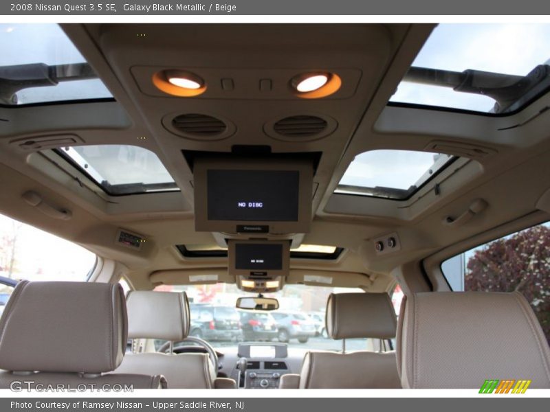 Galaxy Black Metallic / Beige 2008 Nissan Quest 3.5 SE