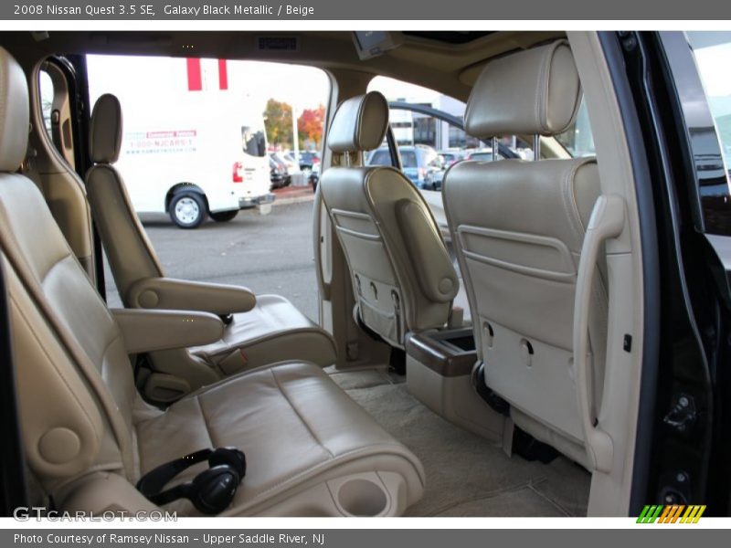 Galaxy Black Metallic / Beige 2008 Nissan Quest 3.5 SE