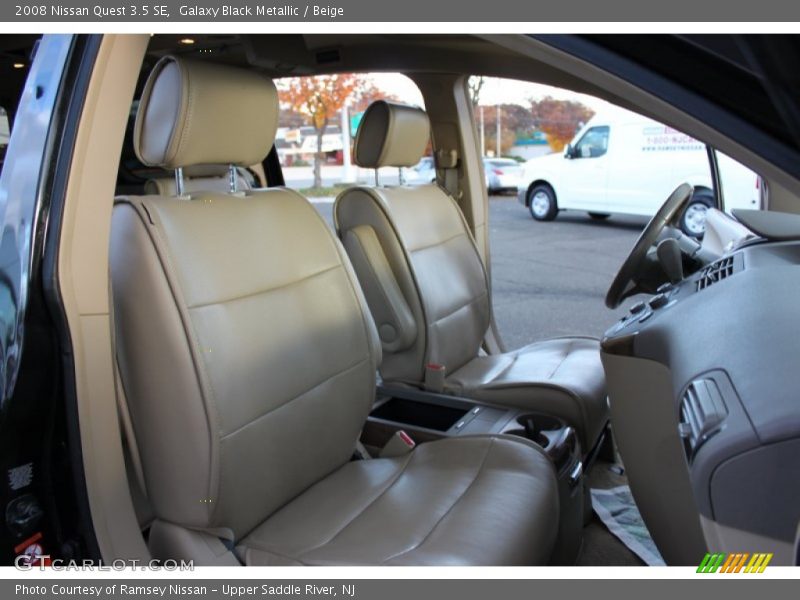Galaxy Black Metallic / Beige 2008 Nissan Quest 3.5 SE