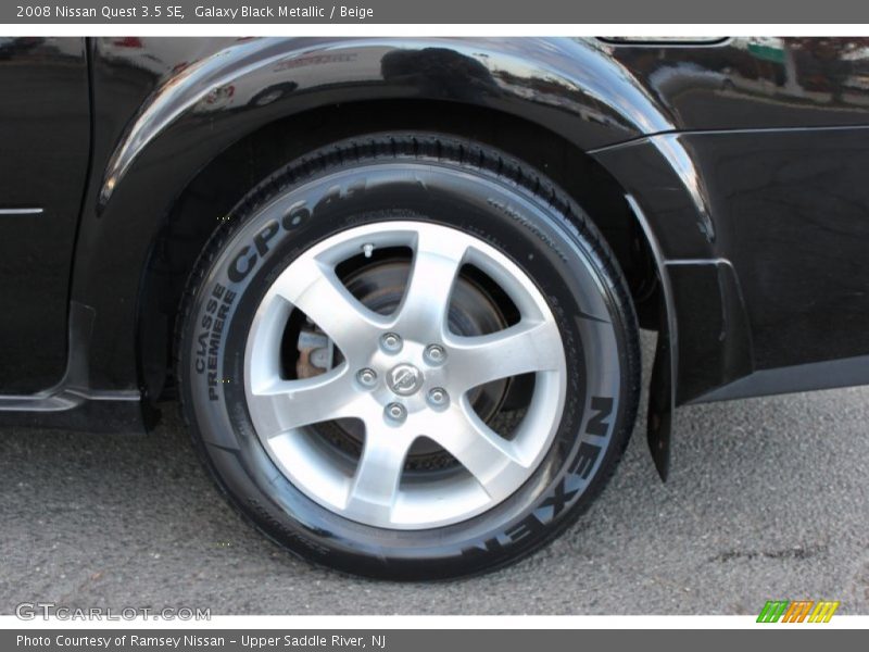 Galaxy Black Metallic / Beige 2008 Nissan Quest 3.5 SE
