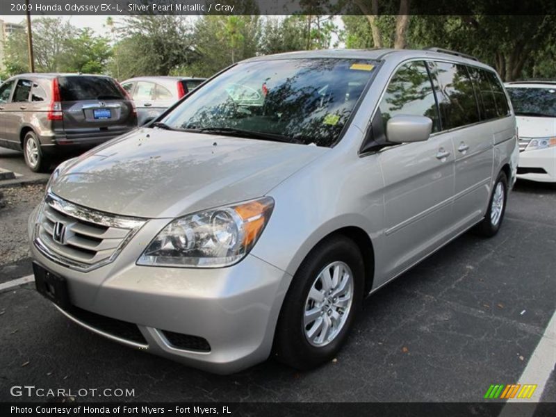 Silver Pearl Metallic / Gray 2009 Honda Odyssey EX-L