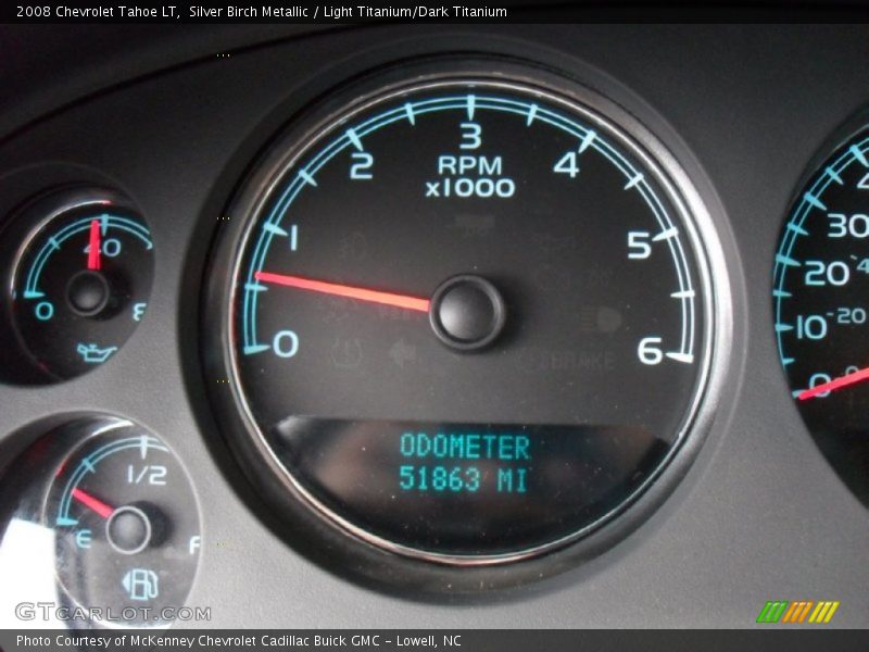 Silver Birch Metallic / Light Titanium/Dark Titanium 2008 Chevrolet Tahoe LT