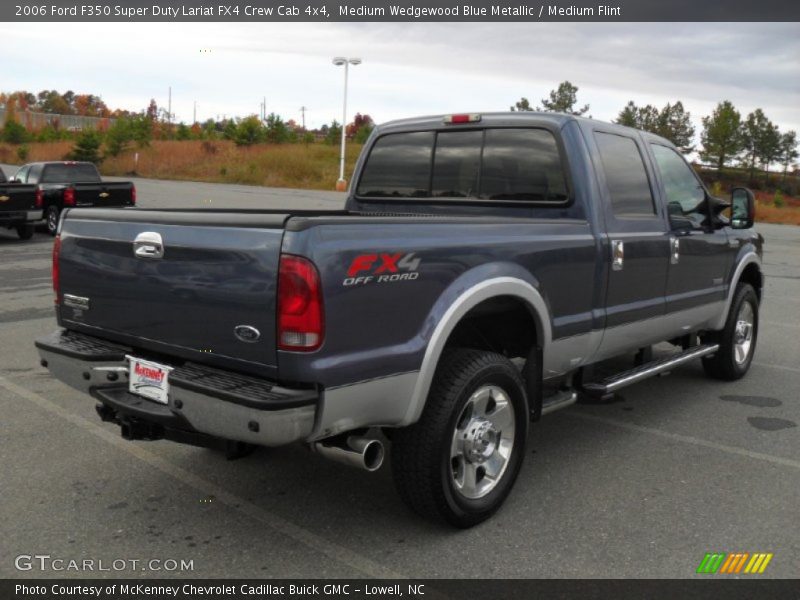 Medium Wedgewood Blue Metallic / Medium Flint 2006 Ford F350 Super Duty Lariat FX4 Crew Cab 4x4