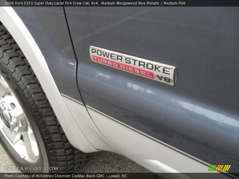 Medium Wedgewood Blue Metallic / Medium Flint 2006 Ford F350 Super Duty Lariat FX4 Crew Cab 4x4