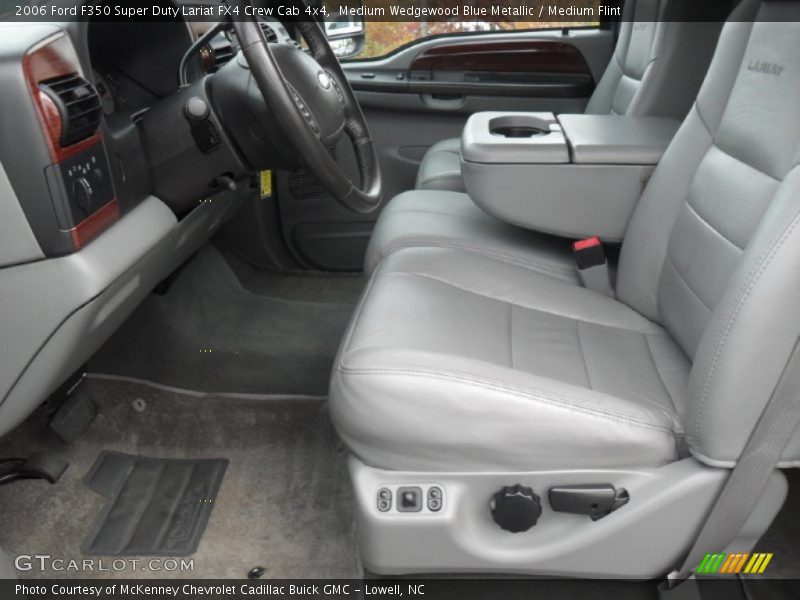 Medium Wedgewood Blue Metallic / Medium Flint 2006 Ford F350 Super Duty Lariat FX4 Crew Cab 4x4