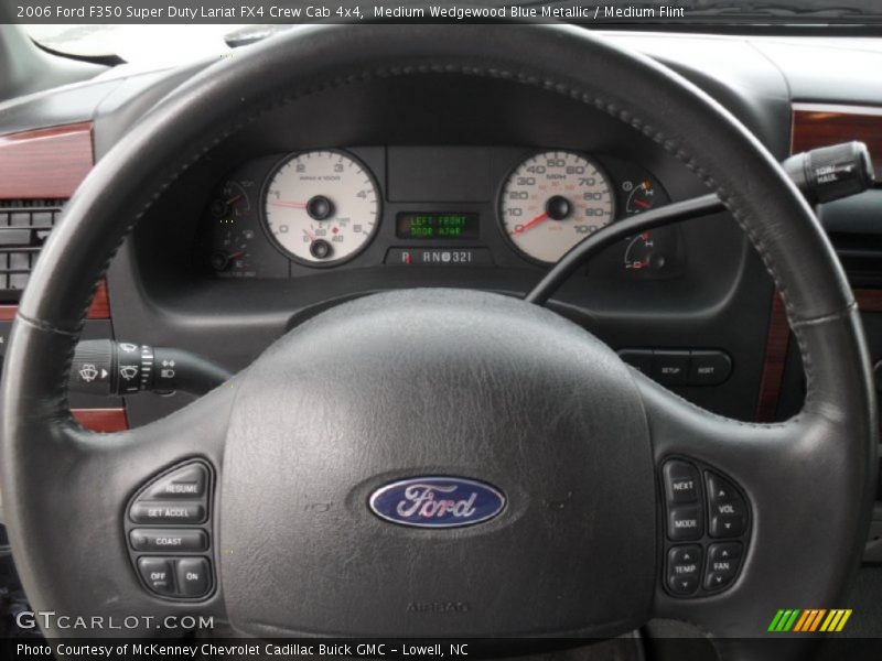 Medium Wedgewood Blue Metallic / Medium Flint 2006 Ford F350 Super Duty Lariat FX4 Crew Cab 4x4