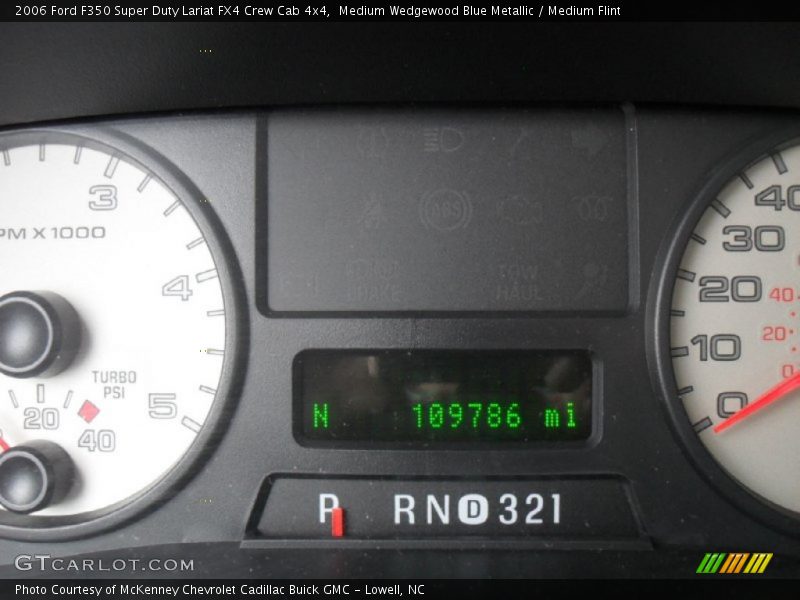 Medium Wedgewood Blue Metallic / Medium Flint 2006 Ford F350 Super Duty Lariat FX4 Crew Cab 4x4