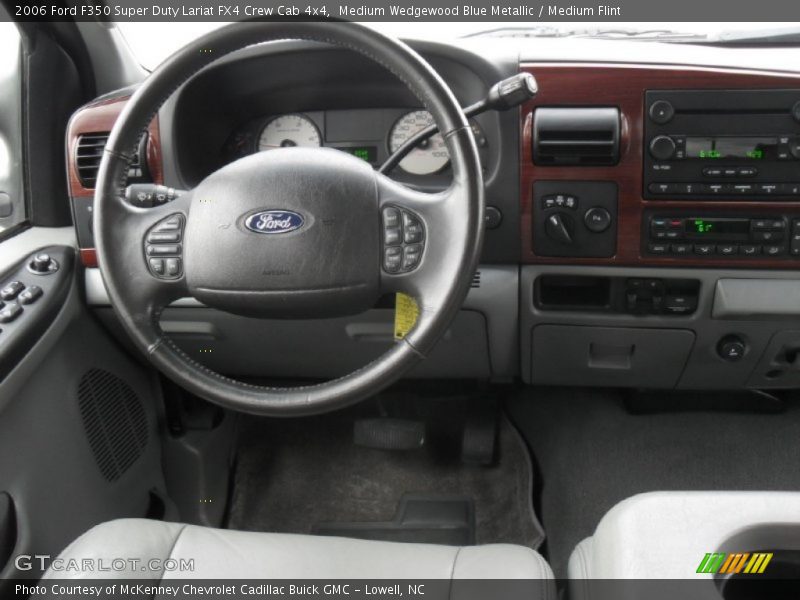 Medium Wedgewood Blue Metallic / Medium Flint 2006 Ford F350 Super Duty Lariat FX4 Crew Cab 4x4