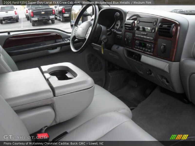 Medium Wedgewood Blue Metallic / Medium Flint 2006 Ford F350 Super Duty Lariat FX4 Crew Cab 4x4