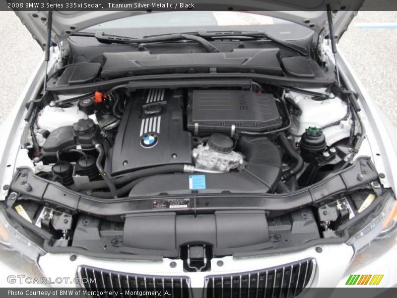 Titanium Silver Metallic / Black 2008 BMW 3 Series 335xi Sedan