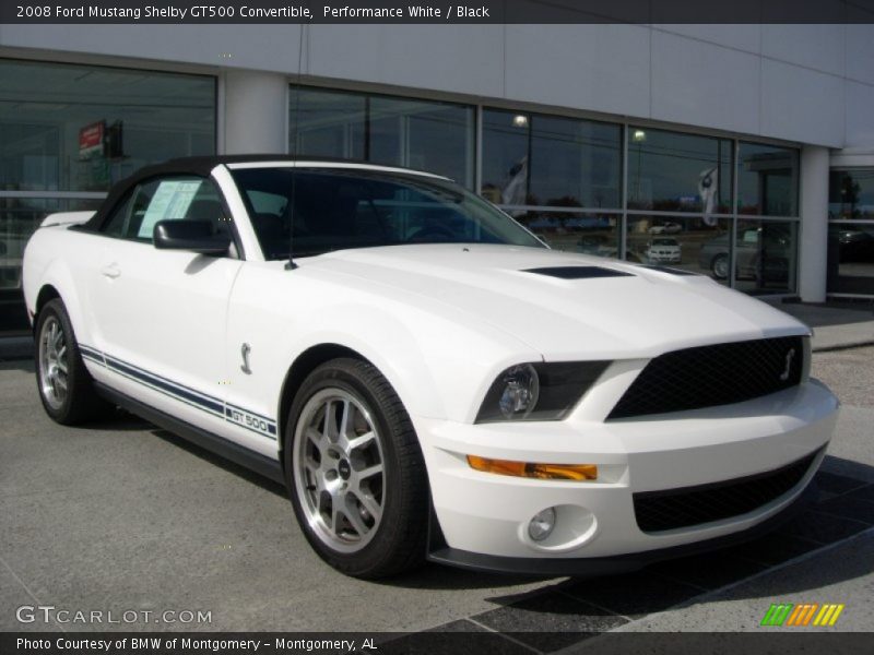 Front 3/4 View of 2008 Mustang Shelby GT500 Convertible