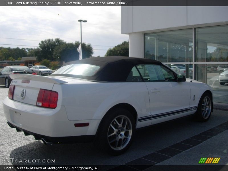 Performance White / Black 2008 Ford Mustang Shelby GT500 Convertible