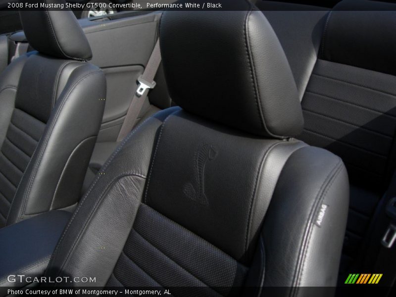 Performance White / Black 2008 Ford Mustang Shelby GT500 Convertible