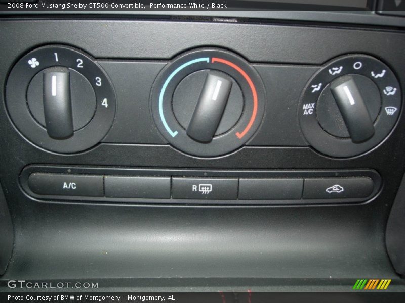 Controls of 2008 Mustang Shelby GT500 Convertible