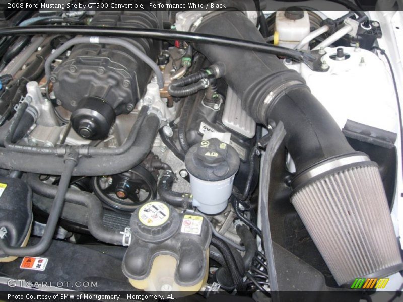  2008 Mustang Shelby GT500 Convertible Engine - 5.4 Liter Supercharged DOHC 32-Valve V8