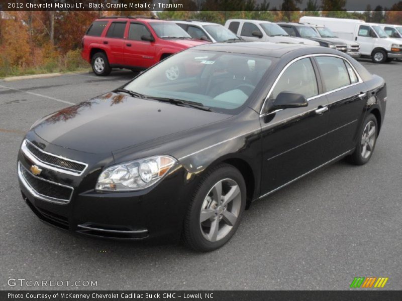 Black Granite Metallic / Titanium 2012 Chevrolet Malibu LT