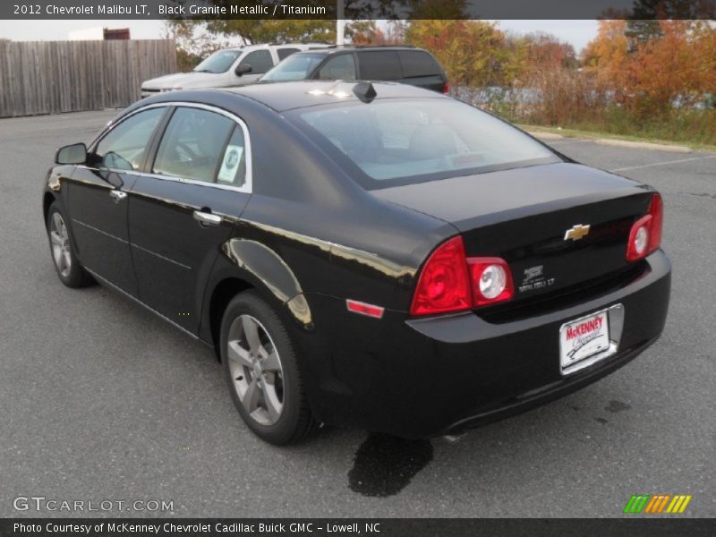 Black Granite Metallic / Titanium 2012 Chevrolet Malibu LT